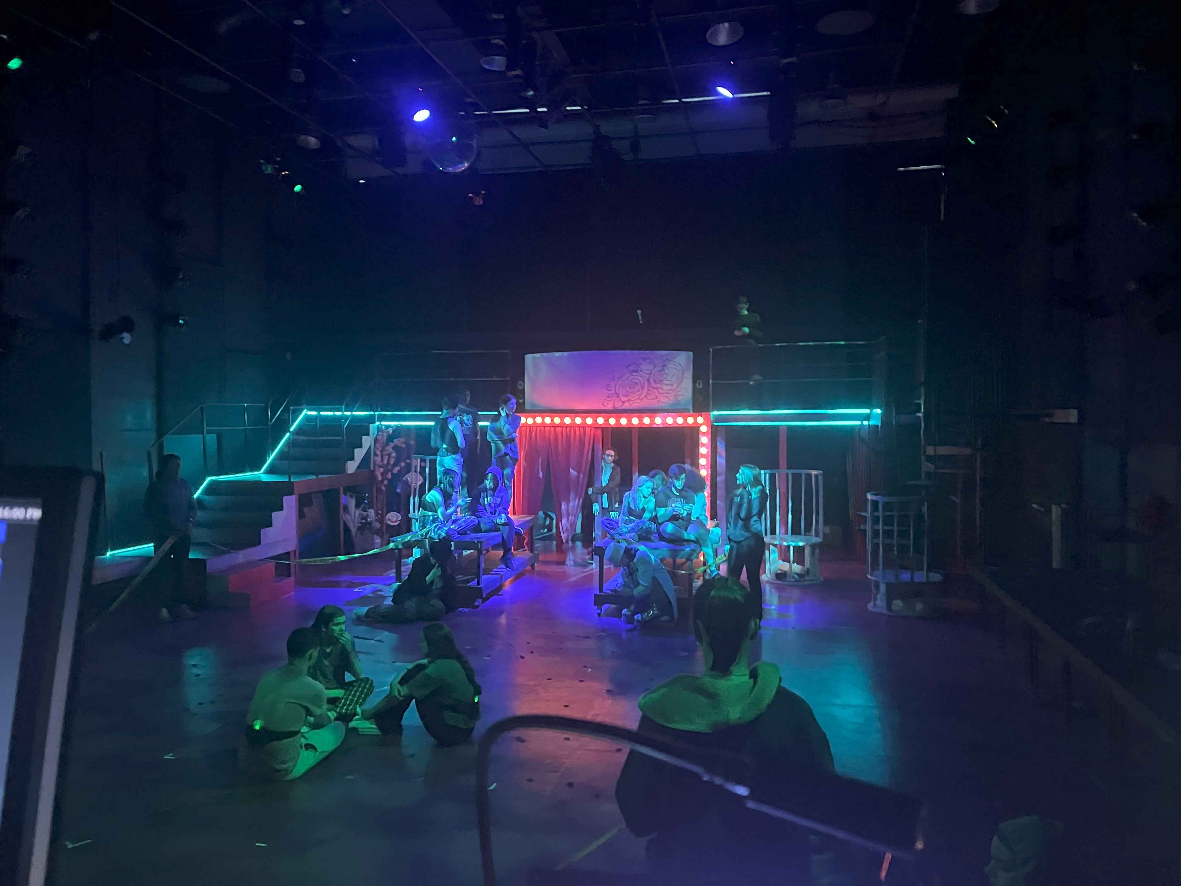 An image of the Donkey Show set taken by Hudson Schlumberger.